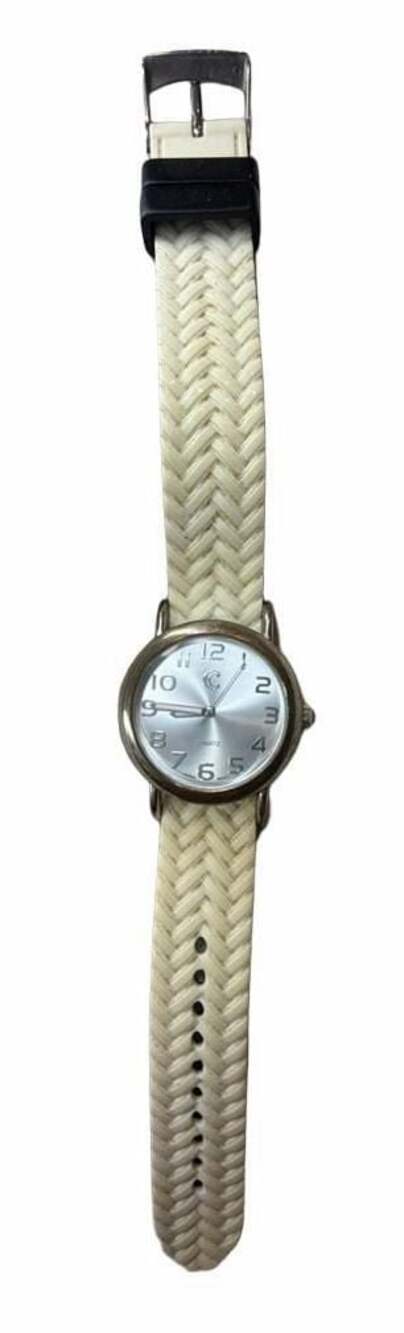 Charming Charlie Women’s 30mm Quartz Watch No. 2343 Reversible Black White Band